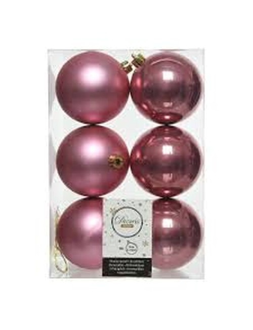 Set De 6 Boule De Noel Mix De Rose
