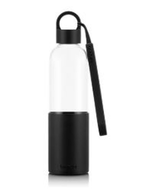 Melior Gourde À Emporter En Verre, Manchon Silicone Couleur, Bouchon À Vis Noir