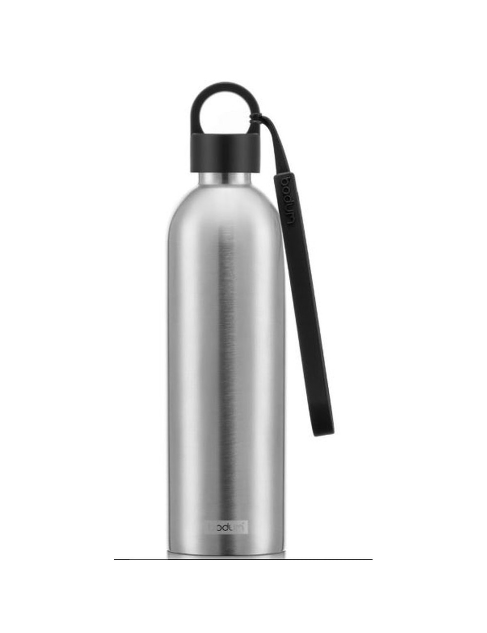 Melior Gourde À Emporter Isotherme En Inox Double Paroi, Bouchon À Vis, 0.5 L Noir