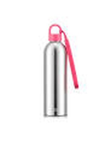 Melior Gourde À Emporter Isotherme En Inox Double Paroi, Bouchon À Vis, 0.5 L Rouge