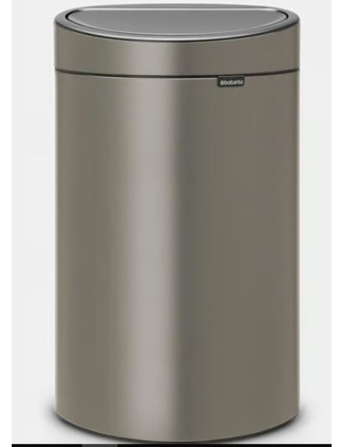Poubelle Touch Bin New 40L Platinum