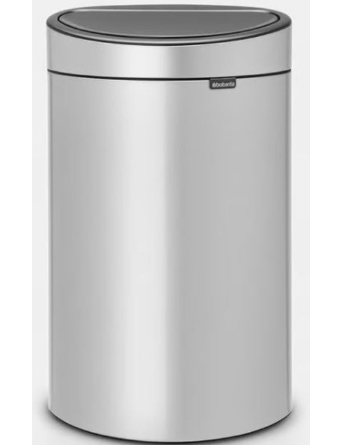 Poubelle Touch Bin New 40L Metallic Grey