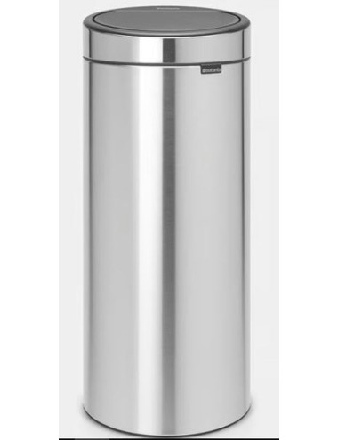 Poubelle Touch Bin New 30 Litres - Matt Steel