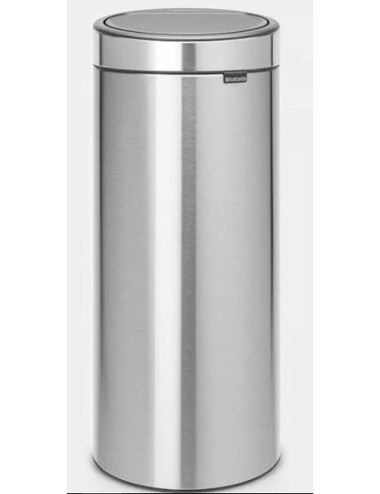 Poubelle Touch Bin New30 Litres - Matt Steel Fingerprint Proof