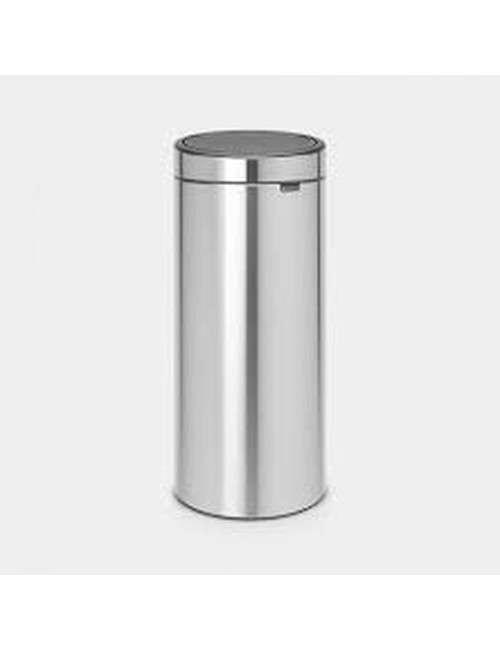 Poubelle Touch Bin New30 Litres - Matt Steel Fingerprint Proof