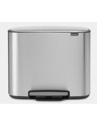 Poubelle À Pédale Bo 
3 X 11 Litres - Matt Steel Fingerprint Proof