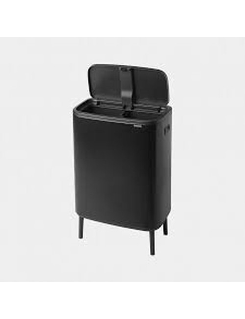 Bo Touch Bin Hi 
2 X 30 Litres - Matt Black