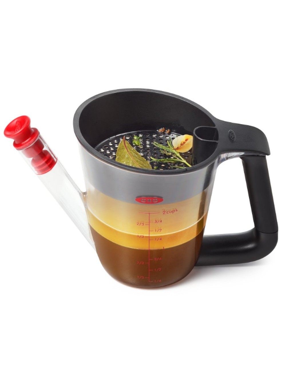 séparateur de graisse noir avec bec verseur 500ml