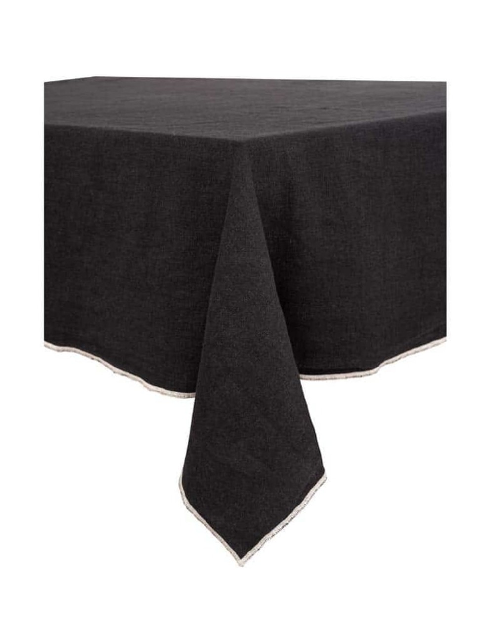 Nappe Venise Noire 160x160cm