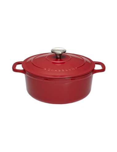 Cocotte Ronde 28 Cm Chasseur Gris Caviar Interieur Noir