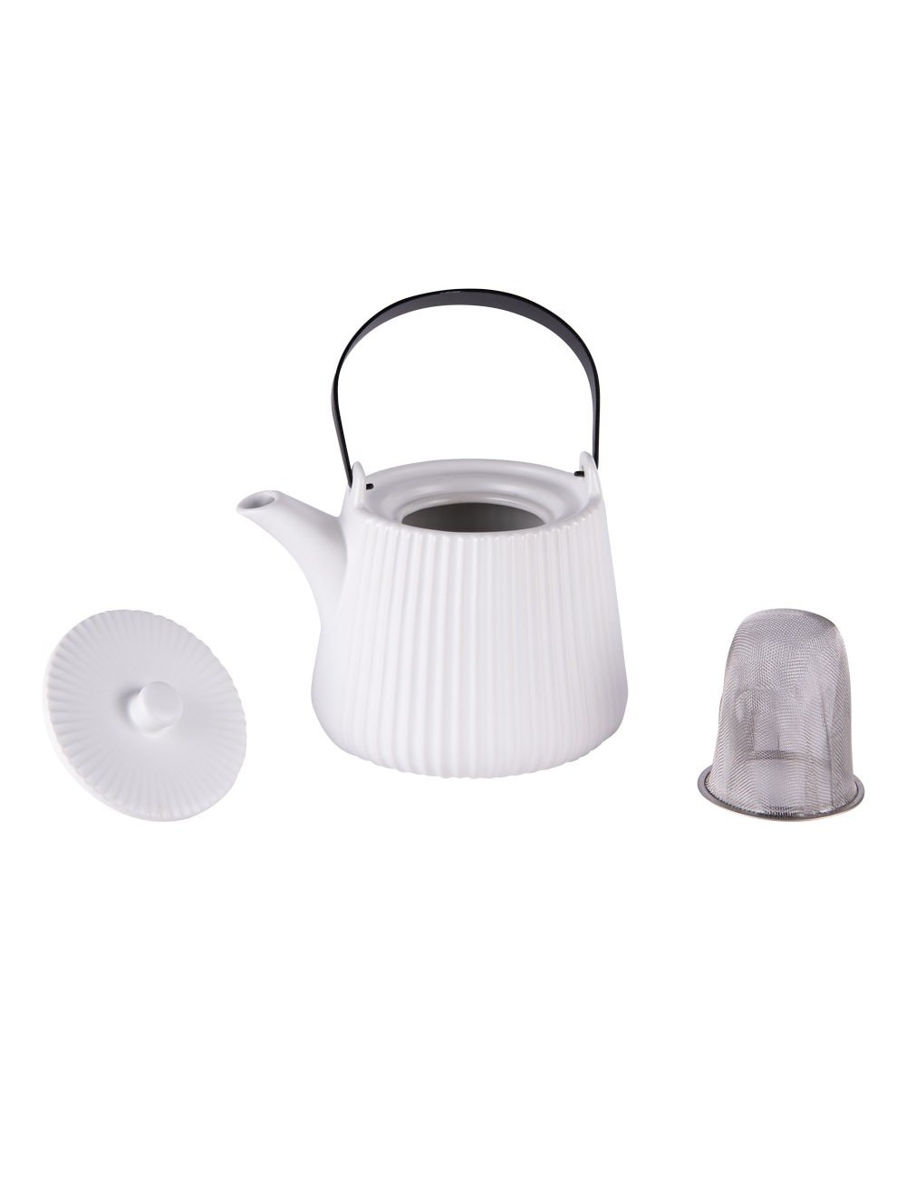 Theière+Filtre Tiao 1L Blanc Mat