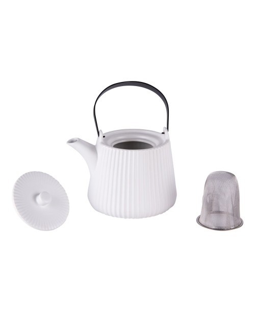 Theière+Filtre Tiao 1L Blanc Mat