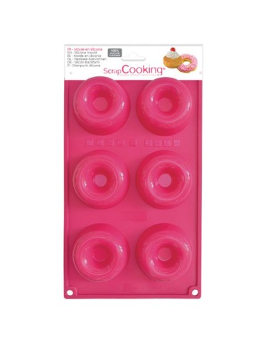 Moule A Gateau Silicone 6 Babas/Donuts