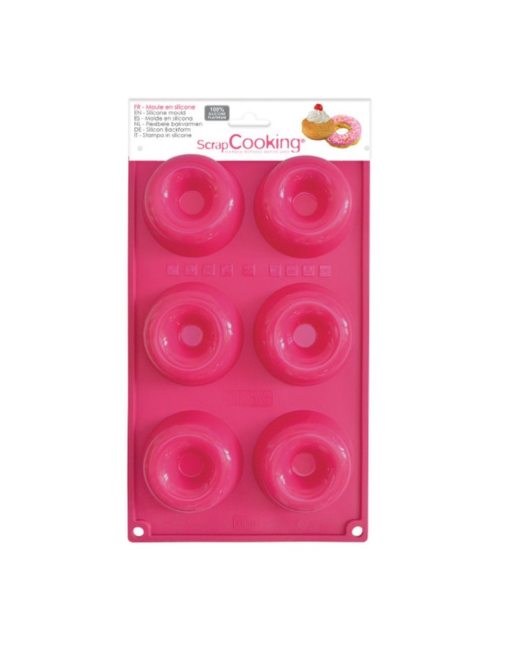 Moule A Gateau Silicone 6 Babas/Donuts