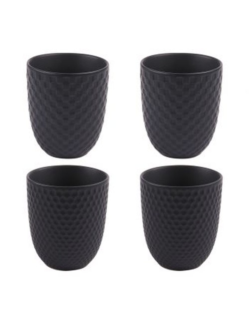 Cof 4 Gobelets 20Cl Black