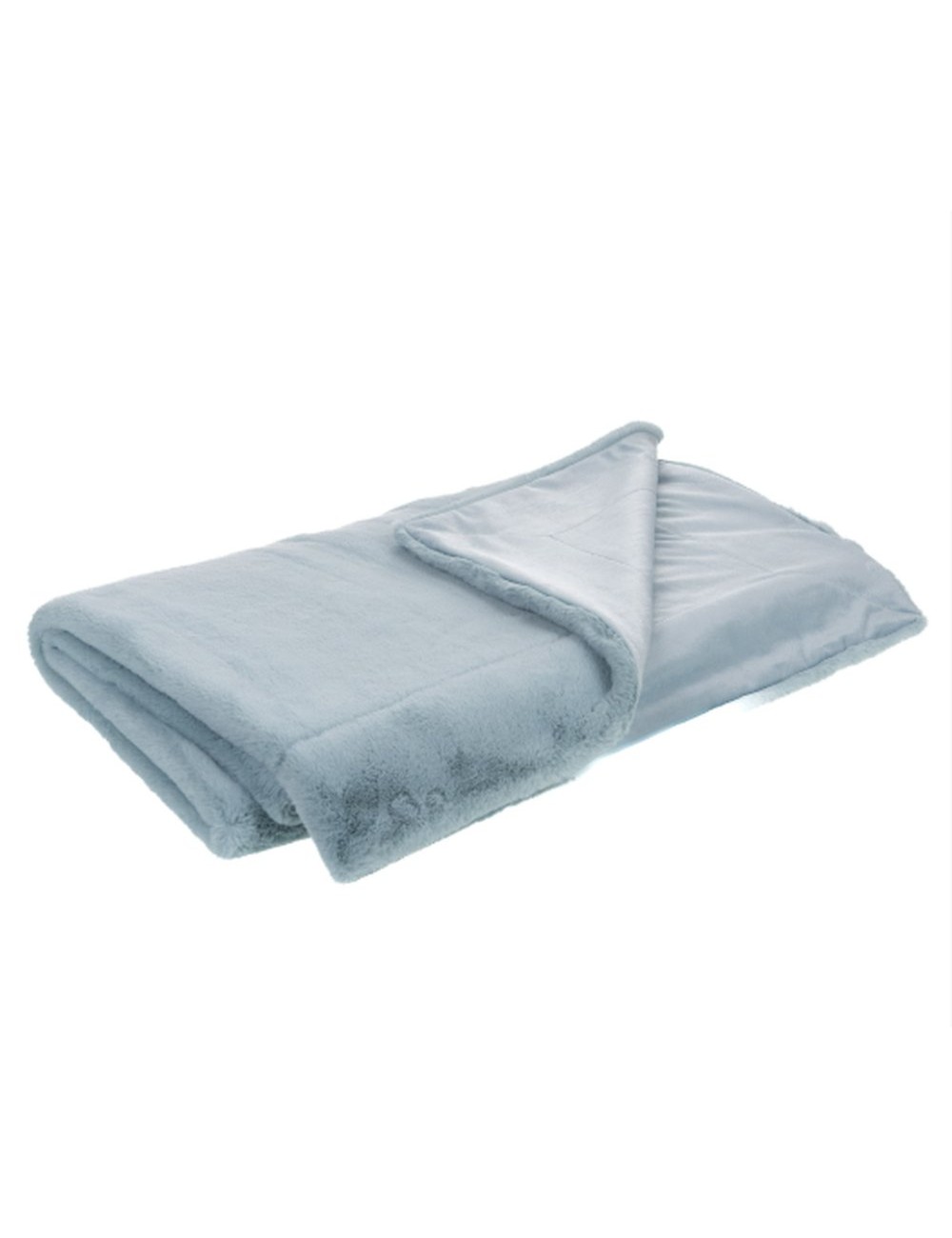Plaid Luxe Bleu Glacier 170 x 130 cm