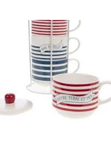 Coffret Rack 4 Tasses Mariniere