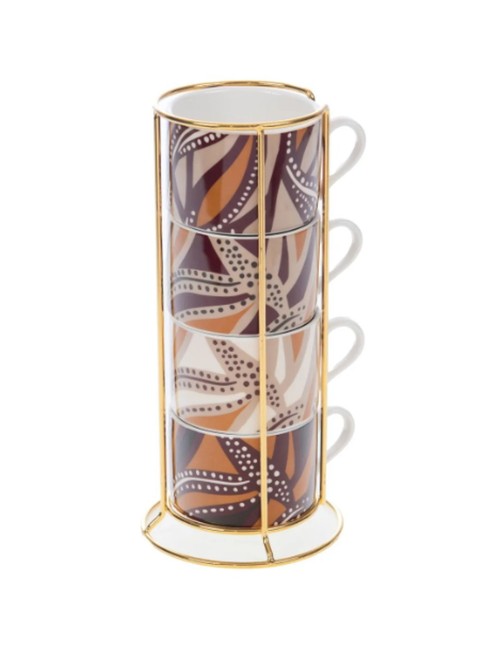 Coffret Rack 4 Tasses Bettina