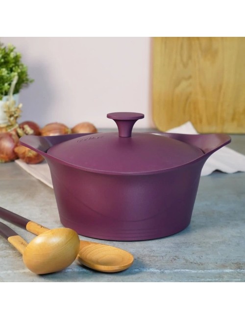Cocotte 28 Cm Prune(Pour L'Achat D'Une Cocotte Cookut, La Poignée Vous Est Offerte Au Choix Suivant Les Modèles)