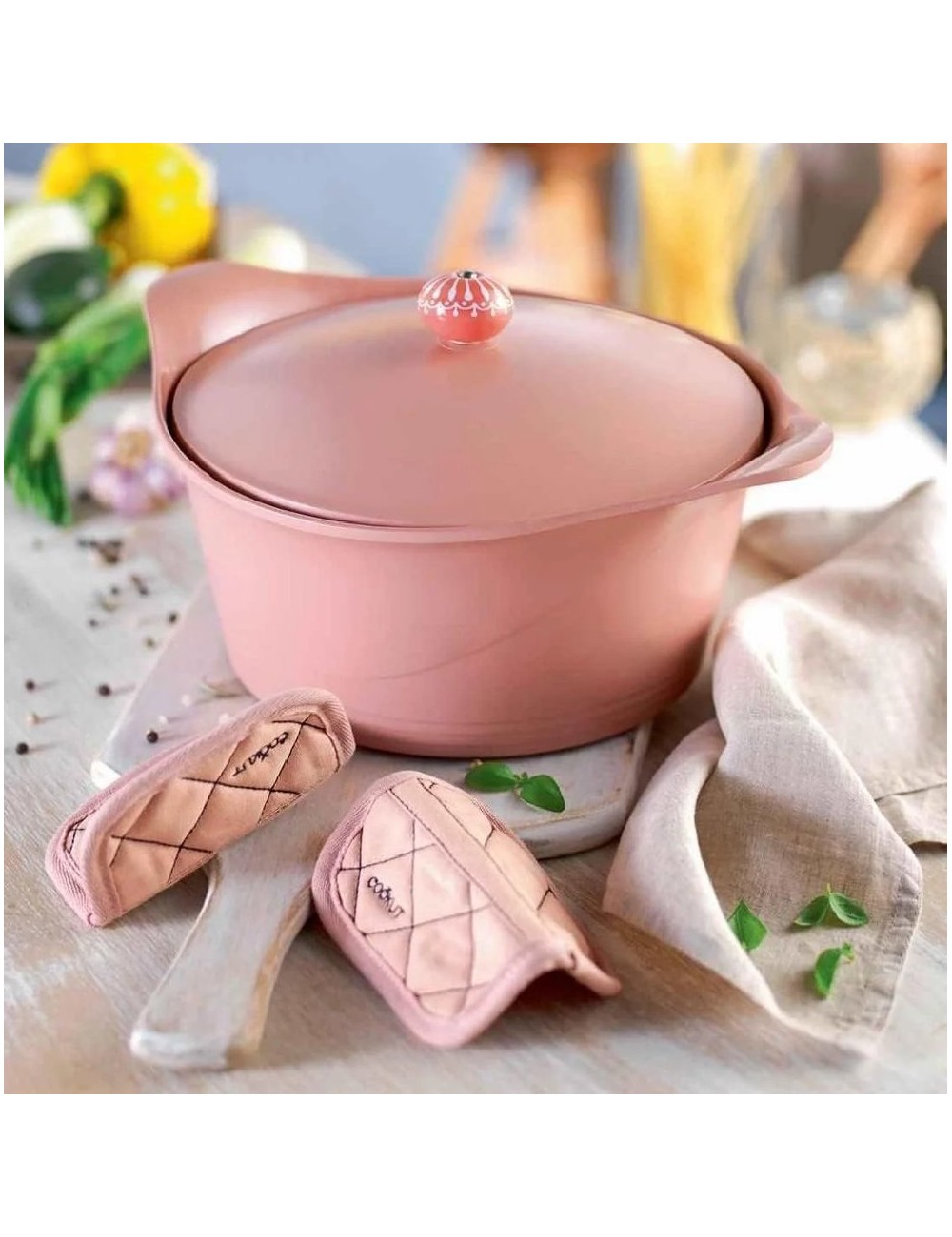 Cocotte 28Cm Guimauve(Pour L'Achat D'Une Cocotte Cookut, La Poignée Vous Est Offerte Au Choix Suivant Les Modèles)