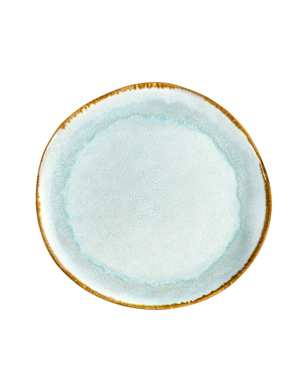 Assiette Plate Shadow Aqua