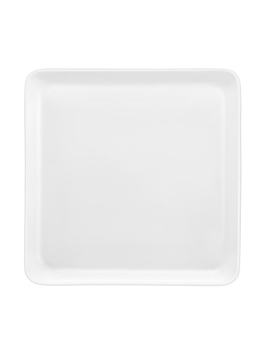 Assiette Carree Yaka Blanc