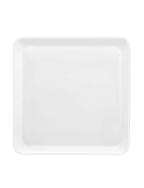 Assiette Carree Yaka Blanc