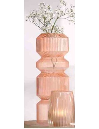 Vase Josia Verre Peche 35Cm