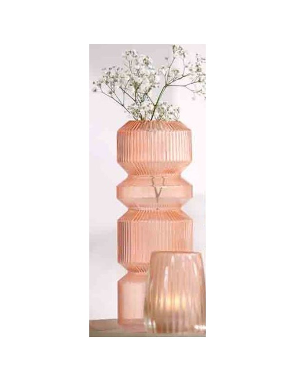 Vase Josia Verre Peche 35Cm