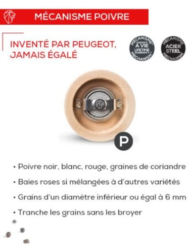 Moulin À Poivre Noir Matte 20Cm Tahiti