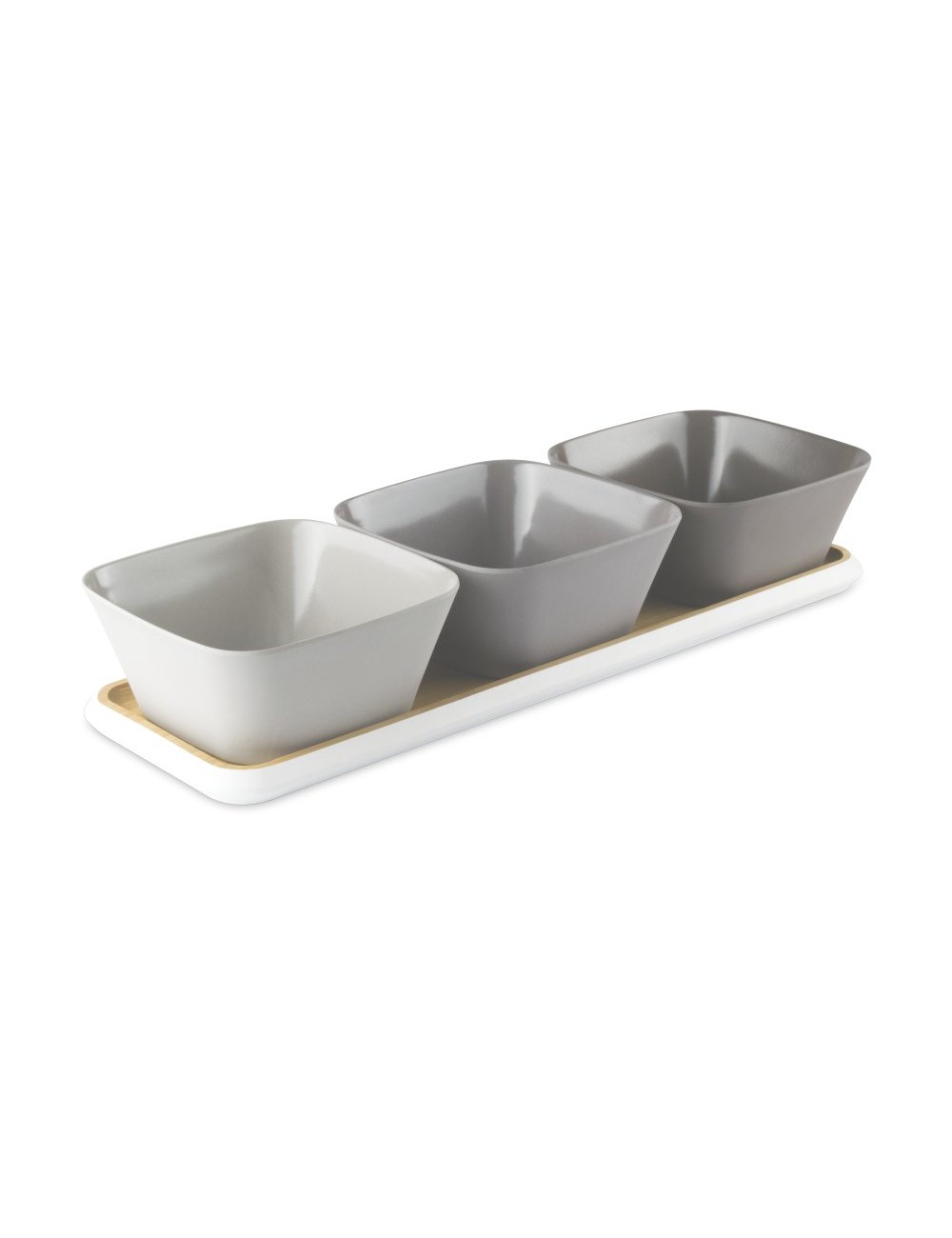 Coffret Apéritif : 3 Bols Et Plateau