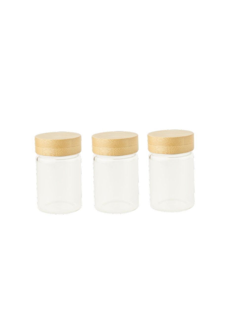 3Boites En Verre Avec Couvercle À Visse 75Ml