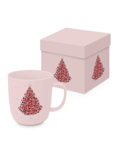 Mug Sapin De Noël En Rosé Mat Gb