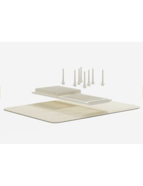 Égouttoir À Vaisselle Udry Peg Avec Tapis Lin