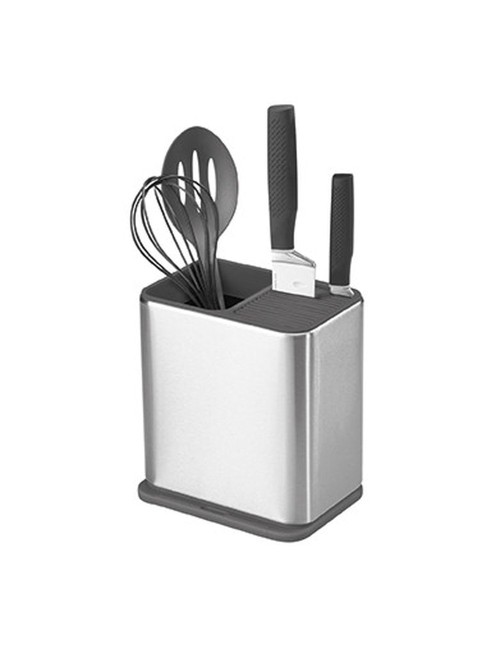 Pot à Ustensile et Bloc Couteau en Inox Surface
