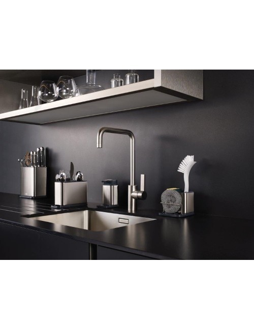 Pot à Ustensile et Bloc Couteau en Inox Surface