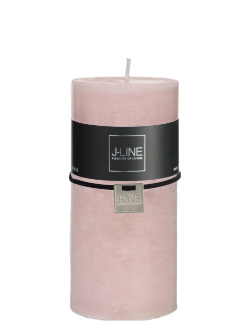 Bougie Cylind Rose Poudre 7X15
