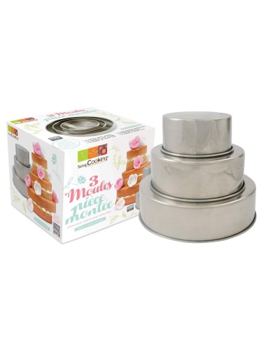 Coffret 3 Moules À Pièce Montée