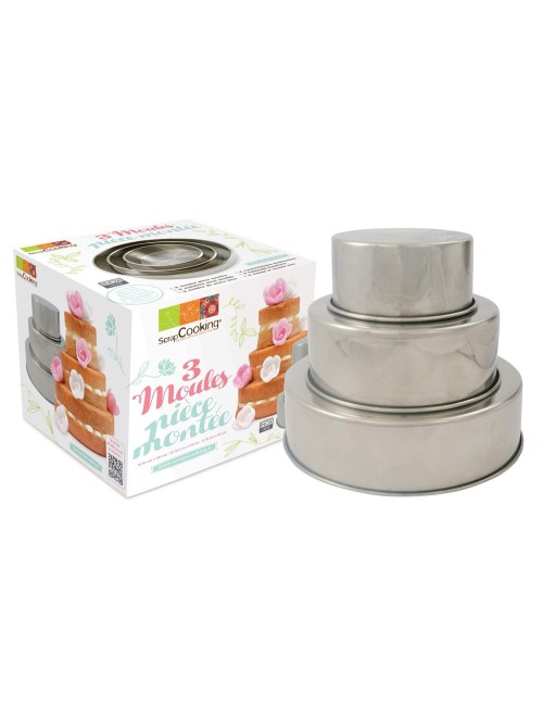 Coffret 3 Moules À Pièce Montée
