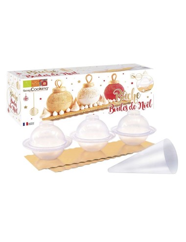Coffret Bûche Boules De Noël