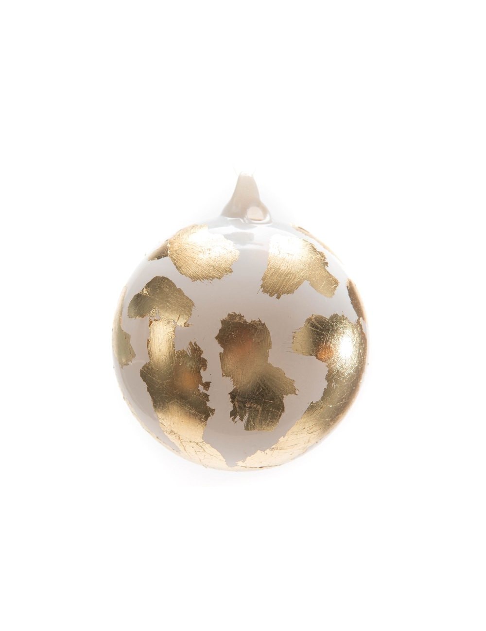 BOULE DECO OR/BLC D10