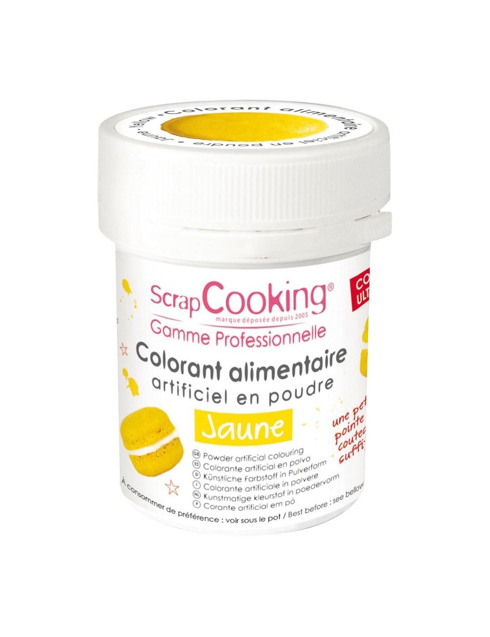 Colorant Alimentaire En Poudre Jaune 5 gr