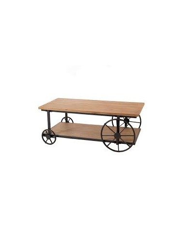 TABLE BASSE MARCEL SUR ROUE