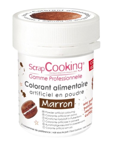Colorant Alimentaire En Poudre Marron 5 gr