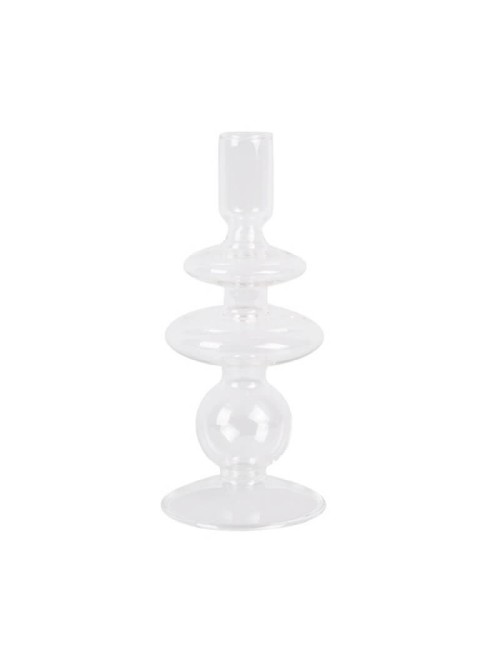 CANDLE HOLDER GLASS ART RINGS M