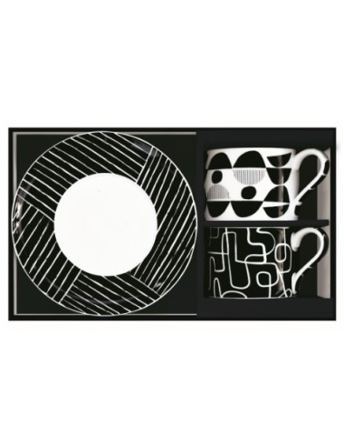 COFFRET 2 TASSES A THE 24CL EN PORCELAINE