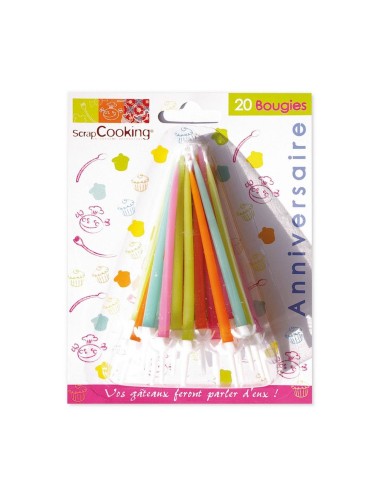 Boîte 20 Bougies Assorties