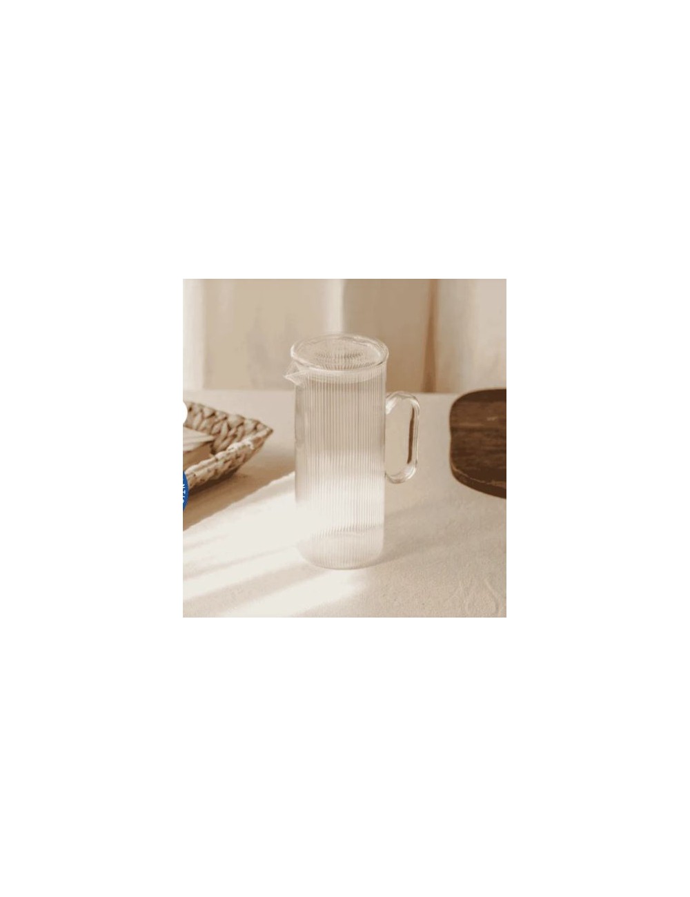 CARAFE A EAU EN VERRE BOROSILICATE- 1.2L