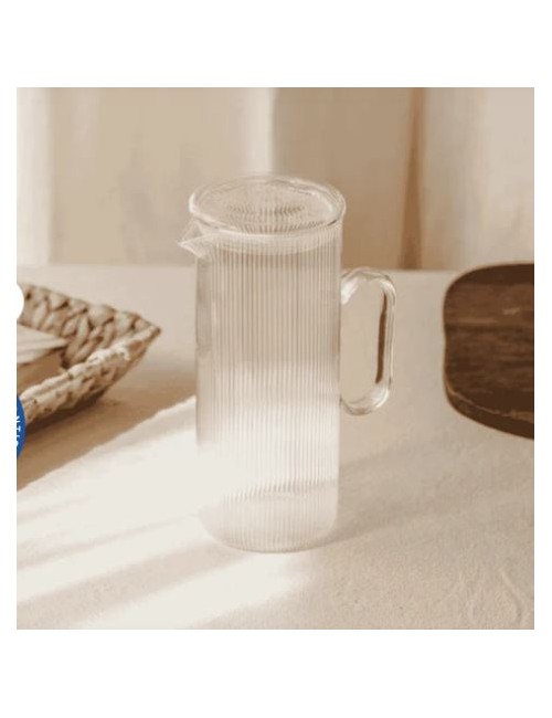 CARAFE A EAU EN VERRE BOROSILICATE- 1.2L