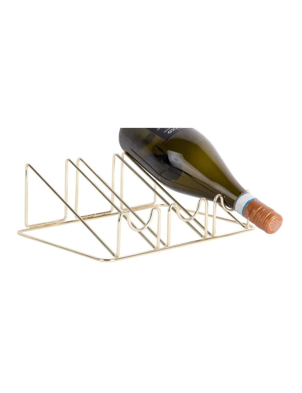 RACK BOUTEILLE PLAQUE OR
